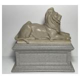 Regal Lion Table Sculpture From NY Public Library