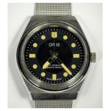 Vintage ORIS Black Dial Swiss Mens Wristwatch