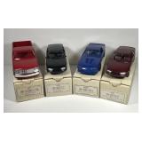 Lot of 4 GM 1989 Chevy Dealer Promo Model Cars