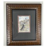 Nancy Strailey Penguins Colored Pencil Origianal