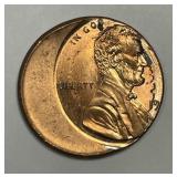 Lincoln Cent Struck 30% Off Center ERROR