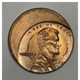 Lincoln Cent Struck 25% Off Center ERROR