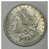 1897 Morgan Silver $1 About Uncirculated AU