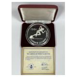 JAMAICA: 1984 Silver $25 Summer Olympics Proof