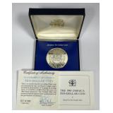 JAMAICA: 1983 Silver $10 21st Anniversary Proof