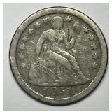 1851-O Seated Liberty Silver Dime Good G