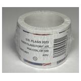 Roll 100 Forever First Class Postal Stamps Sealed