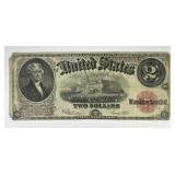 1917 $2 US Note Legal Tender Fr# 60 VG/Fine