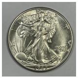 1942 Walking Liberty Silver Half CH AU