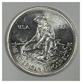 1985 ENGELHARD Prospector 1 oz Silver Round