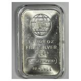 Vintage ENGELHARD 1 oz Silver Bar #PZ 92411