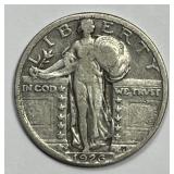 1926-S Standing Liberty Silver Quarter Fine F