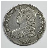1833 Capped Bust Silver Half Very Fine VF
