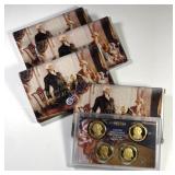 Four 1st Year 2007 Presidential Dollar Proof Sets