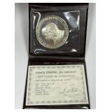 URUGUAY: 1983 Silver 2000 Pesos Royal Visit Proof