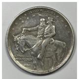 1925 Stone Mountain Commem Silver Half AU details