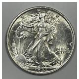 1943 Walking Liberty Silver Half Uncirculated UNC