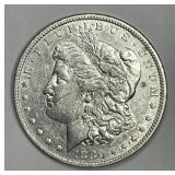 1880 Morgan Silver $1 About Uncirculated AU