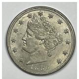 1883 Liberty Head V Nickel NO Cents Variety CH AU