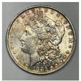 1883-O Morgan Silver $1 Uncirculated UNC Toned