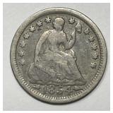 1854 Seated Liberty Silver Half Dime H10c VG