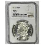 1879-O Morgan Silver $1 NGC MS62