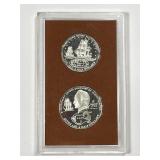 COOK ISLANDS: 1974 $2.5 and $7.50 Proof Pair