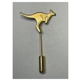 Kangaroo Australia Goldplated Hat Tie Stick Pin