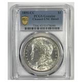 1891-CC Morgan Silver $1 Carson City PCGS UNC det