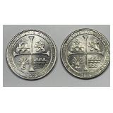 2019-W San Antonio Mission Quarter PAIR AU/UNC