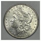 1884 Morgan Silver $1 About Uncirculated CH AU