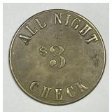The China Doll Dodge City $3 Good For Token