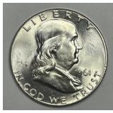 1961 Franklin Silver Half Uncircualted BU