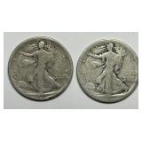 1917-S Walking Liberty Half Pair Obv & Rev MM