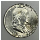 1952 Franklin Silver Half Uncirculated UNC
