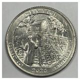 2020-W Weir Farm Washington Quarter AU/UNC