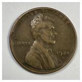 1924-D Lincoln Wheat Cent Very Fine VF