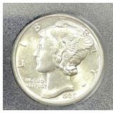 1926 Mercury Silver Dime About Uncirculated CH AU