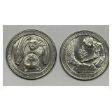 2020-W American Samoa & Marsh Billing Quarter Pair