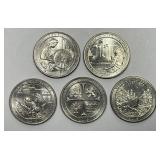 2019-W West Point Quarter Complete 5-Coin Set
