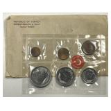 TURKEY: 1966 6-Coin Uncirculated Mint Set