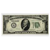 1928 $10 Federal Reserve Note Birthday Serial #