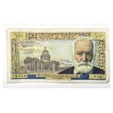 FRANCE 1960 5 Francs Currency Note