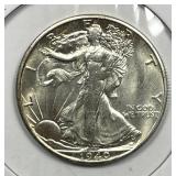 1940-S Walking Liberty Silver Half Uncirculated