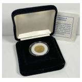 1993 1/10 oz Gold 25 Rubles Russian Ballerina