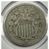 1882 Shield Nickel Very Good VG