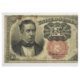 1874 10c Fractional 5th Issue Currency Note