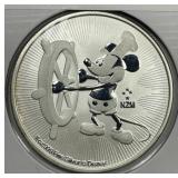 NIUE: 2017 Silver $2 Steam Boat Willy 1 oz .999