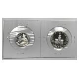 1976-S Bicentennial Silver Proof Quarter & Half
