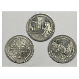 Three Different 2019-W West Point Quarters